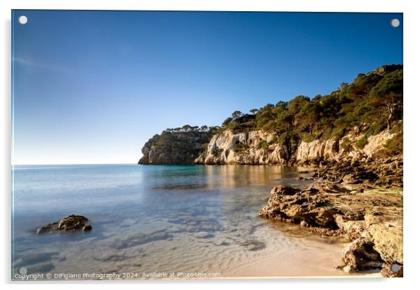 Cala Macarella 2 Acrylic by DiFigiano Photography