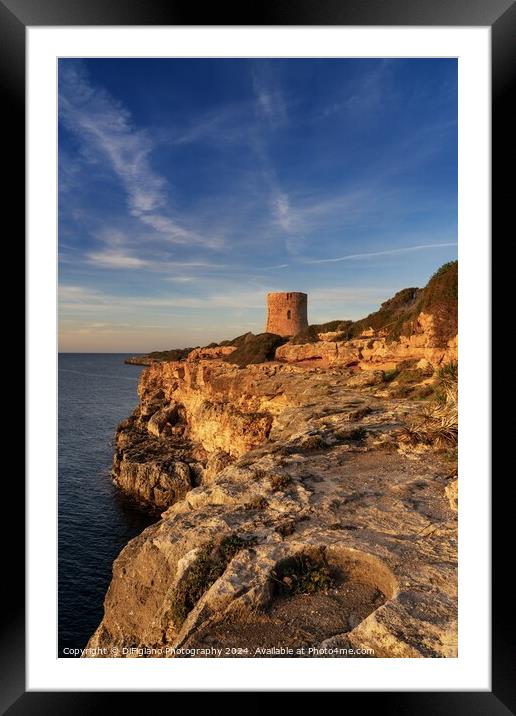 Torre de Cala Pi Framed Mounted Print by DiFigiano Photography