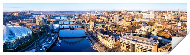 City of Newcastle Panoramic Print by Tim Hill