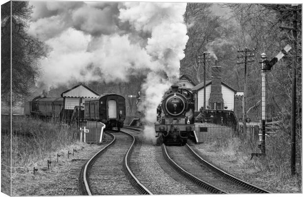 full steam ahead Canvas Print by Alan Tunnicliffe