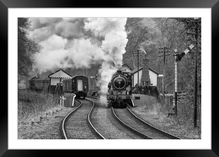 full steam ahead Framed Mounted Print by Alan Tunnicliffe