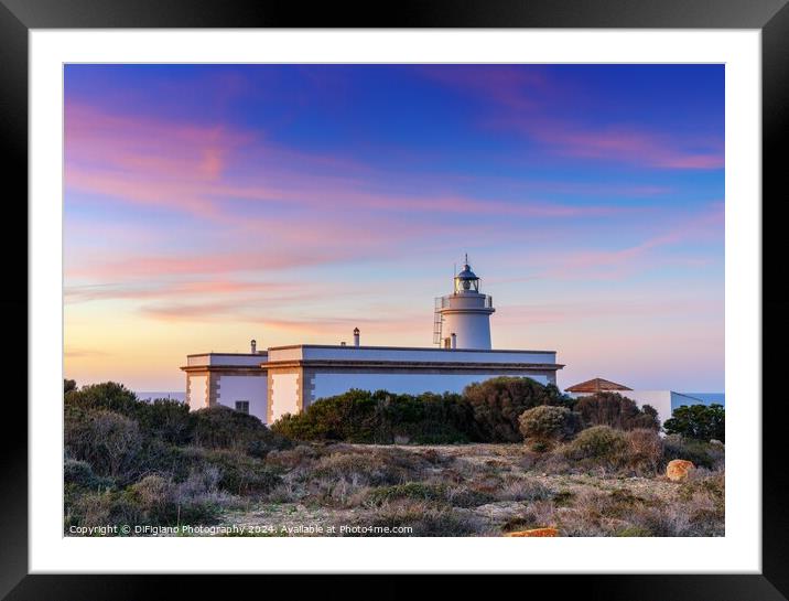 The Cap Blanc Lighthouse Framed Mounted Print by DiFigiano Photography