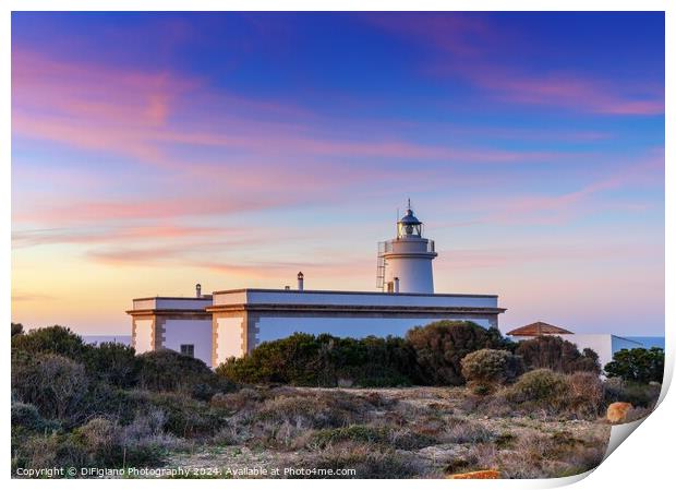 The Cap Blanc Lighthouse Print by DiFigiano Photography