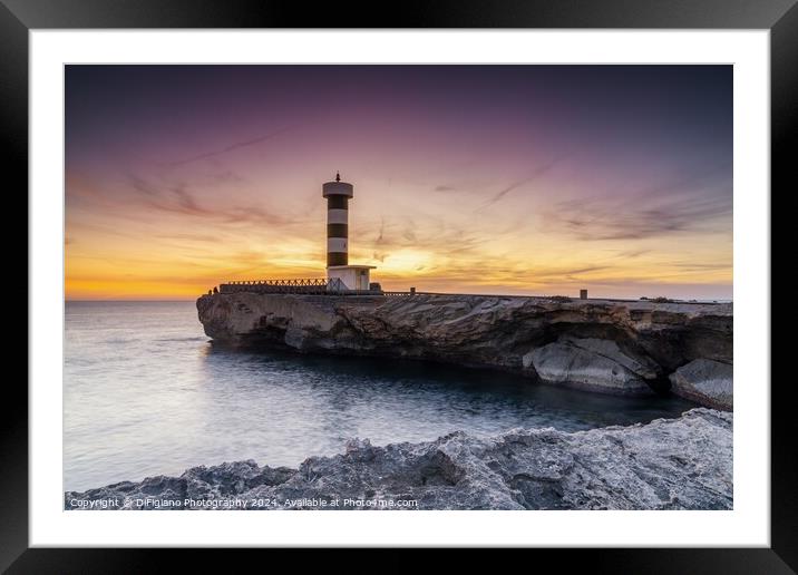 Faro de la Colonia Sant Jordi Framed Mounted Print by DiFigiano Photography