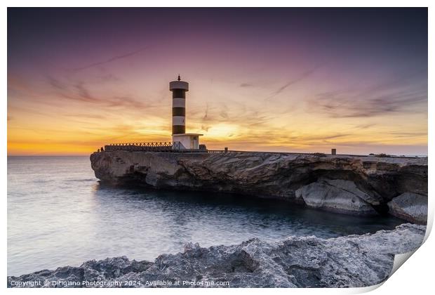 Faro de la Colonia Sant Jordi Print by DiFigiano Photography