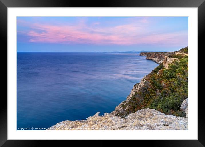 Cap Blanc Sunrise Framed Mounted Print by DiFigiano Photography