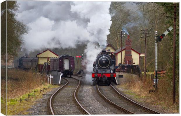 full steam ahead in colour Canvas Print by Alan Tunnicliffe
