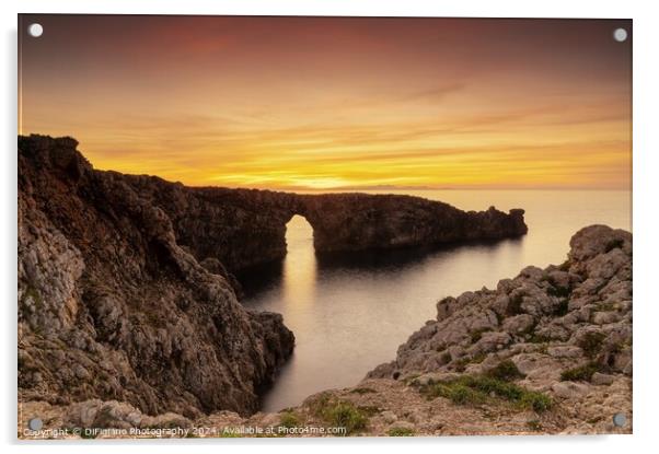 Pont d'en Gil Sunset Acrylic by DiFigiano Photography