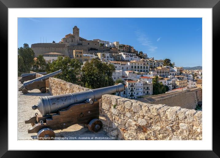 Old Town Ibiza Framed Mounted Print by DiFigiano Photography