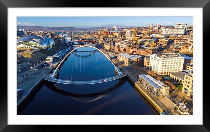 The River Tyne Framed Mounted Print by Steve Smith
