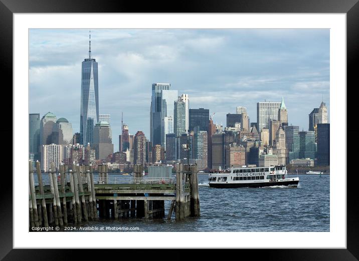 Liberty Island views Framed Mounted Print by Peter Towle