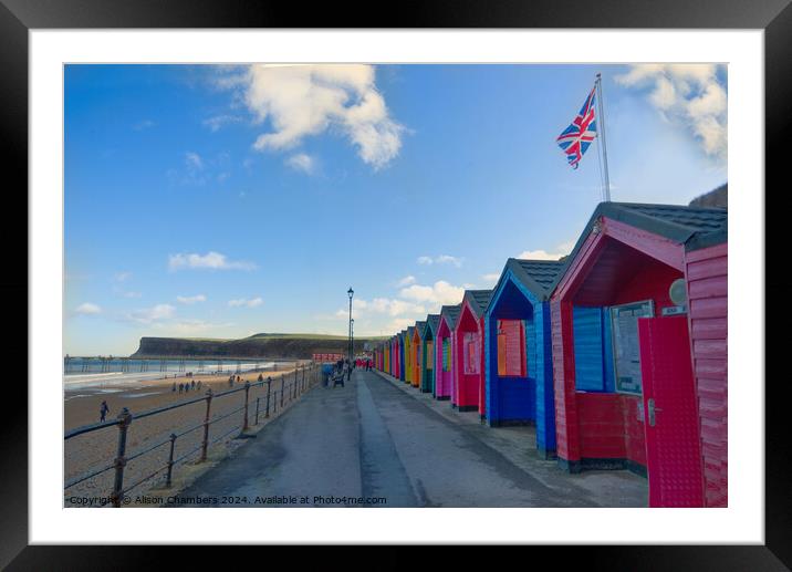 Saltburn by the Sea Seafront Framed Mounted Print by Alison Chambers