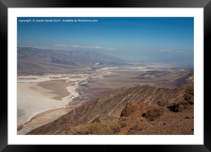 Dante's View, Death Valley Framed Mounted Print by Derek Daniel
