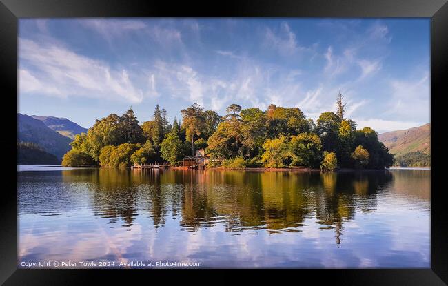 Derwent island Framed Print by Peter Towle