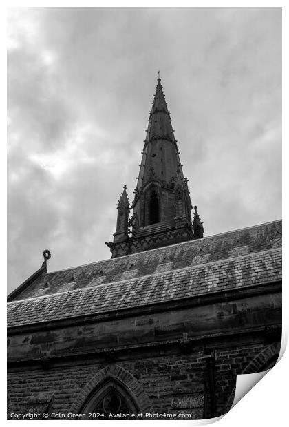 The Spire Print by Colin Green