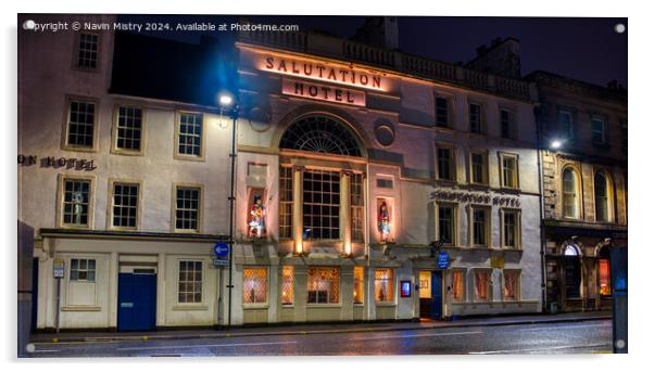 The Salutation Hotel, Perth  Acrylic by Navin Mistry