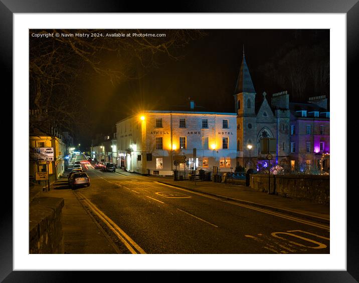 The Atholl Palace Hotel, Dunkeld Framed Mounted Print by Navin Mistry