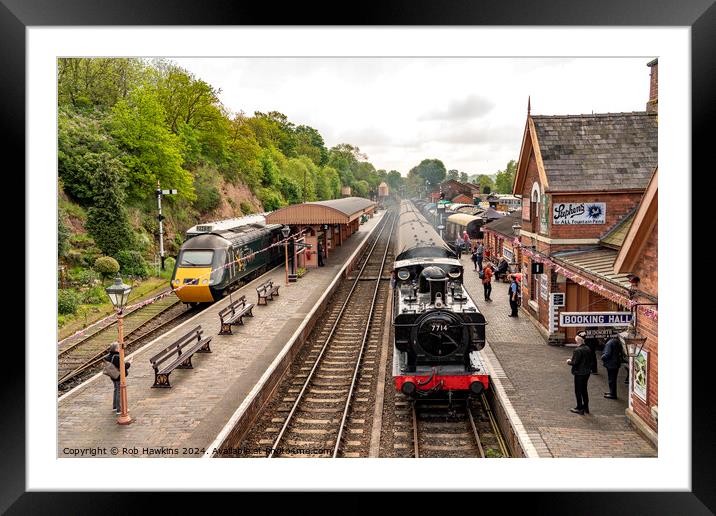 HST and Pannier at Bewdley Framed Mounted Print by Rob Hawkins