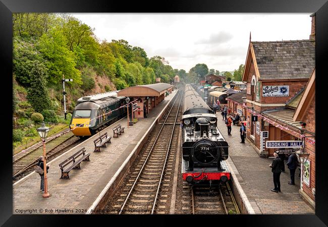 HST and Pannier at Bewdley Framed Print by Rob Hawkins