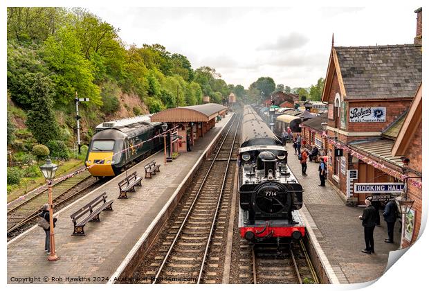 HST and Pannier at Bewdley Print by Rob Hawkins