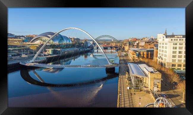 Newcastle Quayside Framed Print by Steve Smith