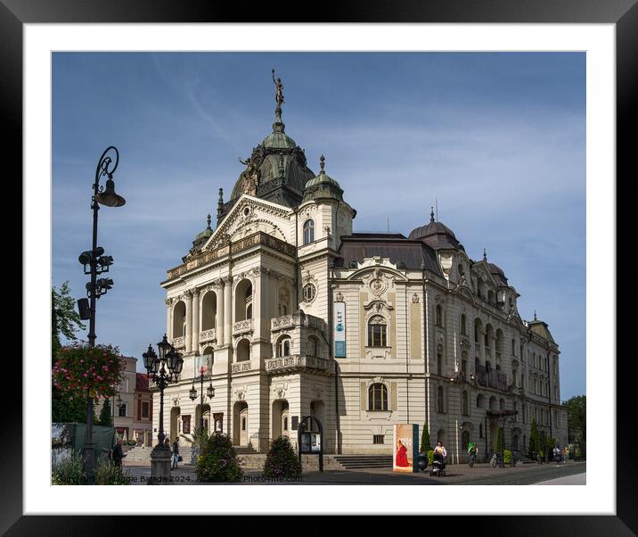 Architecture of Theatre in Kosice, Hungary. Framed Mounted Print by Maggie Bajada