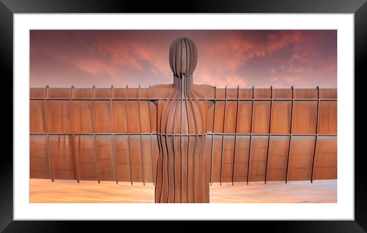 Angel Of The North Framed Mounted Print by Tim Hill