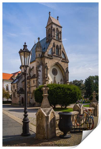 Architecture of Chapel of St. Michal, Kosice, Hungary. Print by Maggie Bajada