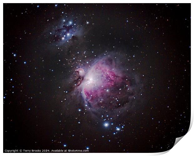The Great Nebula in Orion M42 Print by Terry Brooks