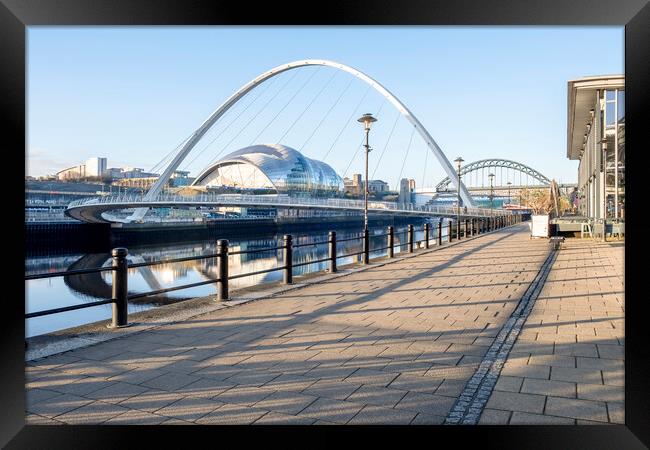Newcastle Quayside Tyne and Wear Framed Print by Tim Hill