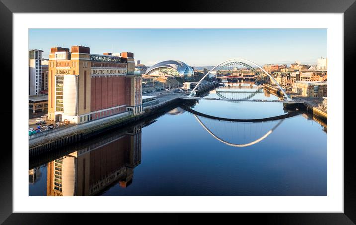 Baltic Flour Mill River Tyne Framed Mounted Print by Tim Hill