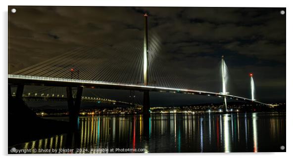 Queensferry Crossing Towards Edinburgh Acrylic by Shots by j0kster 