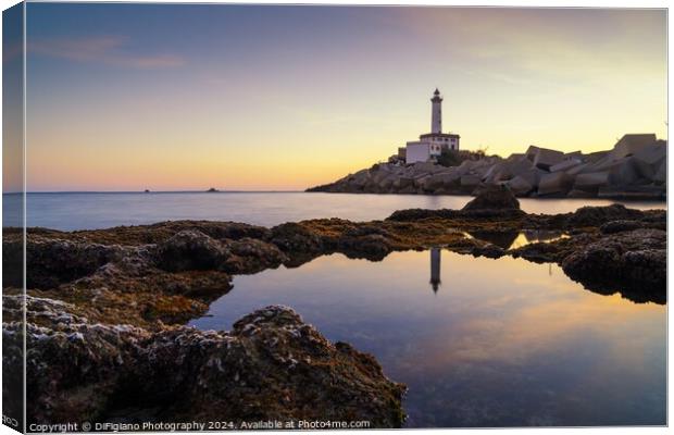The Botafoc Lighthouse 2 Canvas Print by DiFigiano Photography