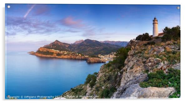 Cap Gros Lighthouse Panorama Acrylic by DiFigiano Photography