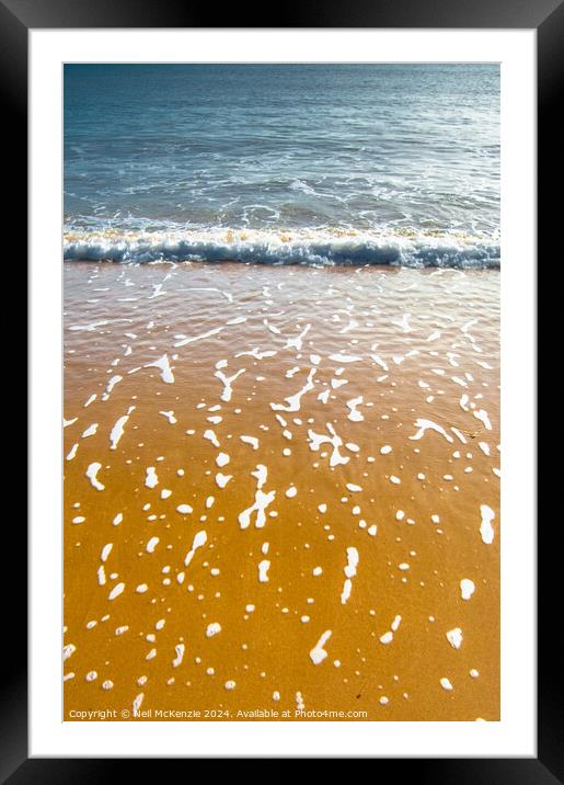 Sun drenched beach  Framed Mounted Print by Neil McKenzie