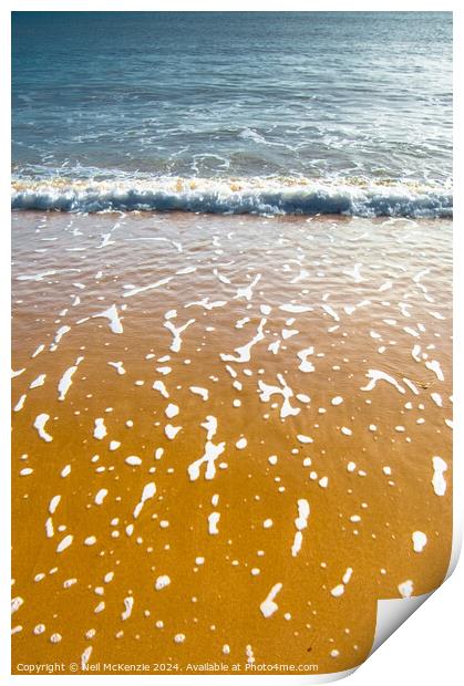Sun drenched beach  Print by Neil McKenzie