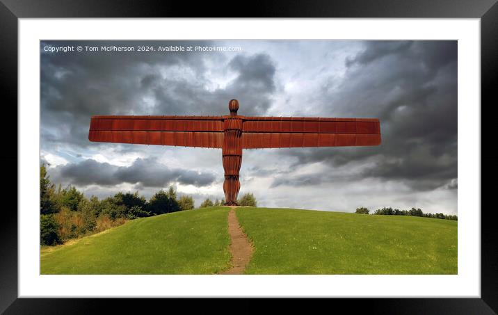 Angel of the North  Framed Mounted Print by Tom McPherson