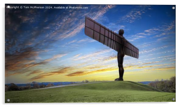 Angel of the North Acrylic by Tom McPherson