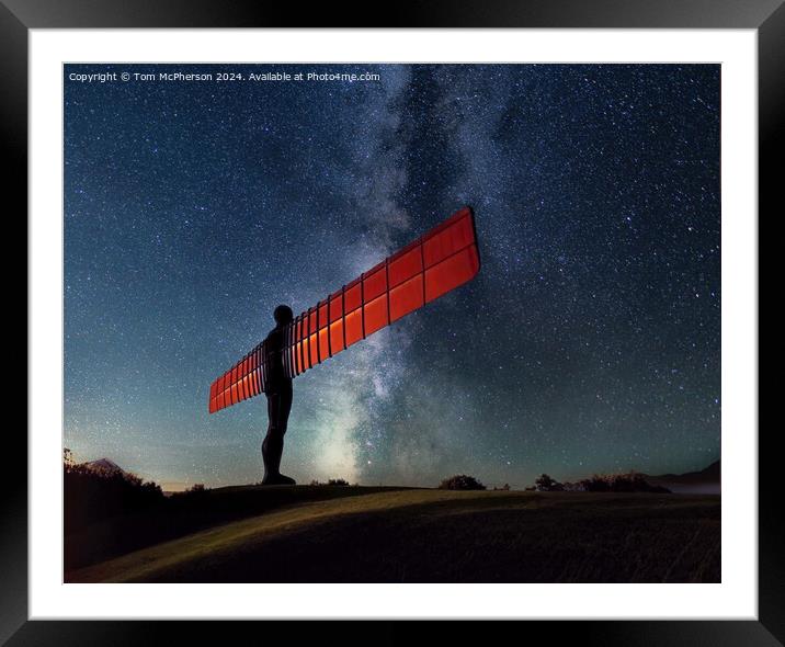 Angel of the North  Framed Mounted Print by Tom McPherson