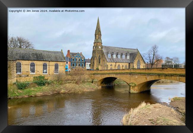 The River Wansbeck at Morpeth in Northumberland - (2) Framed Print by Jim Jones