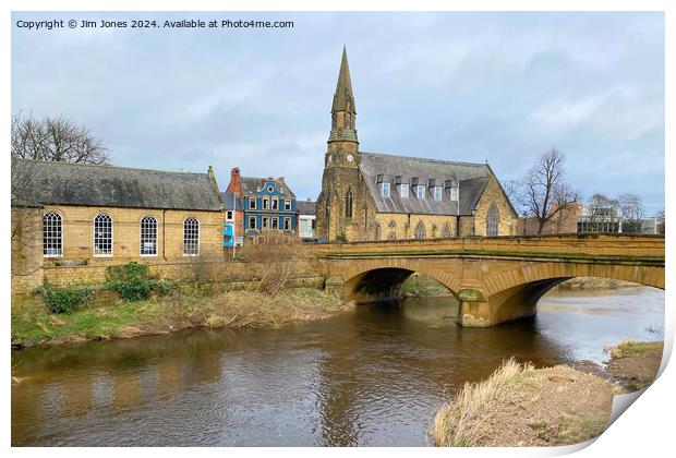 The River Wansbeck at Morpeth in Northumberland - (2) Print by Jim Jones