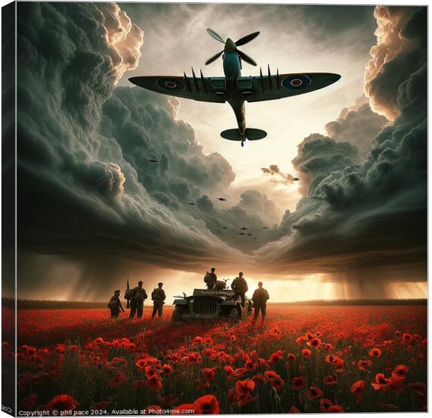 The Battle Field Canvas Print by phil pace