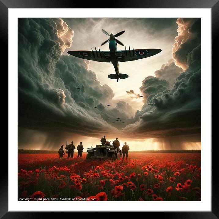 The Battle Field Framed Mounted Print by phil pace