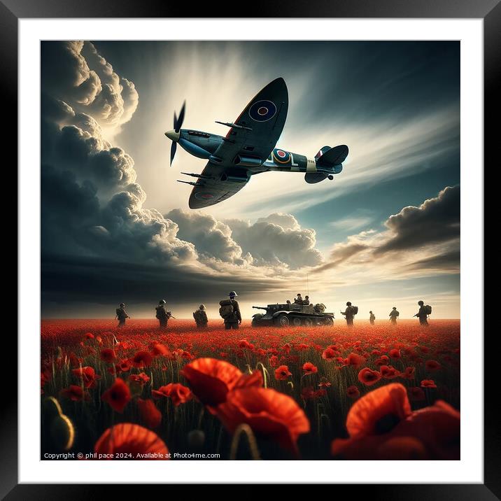 The Battle Field 2 Framed Mounted Print by phil pace