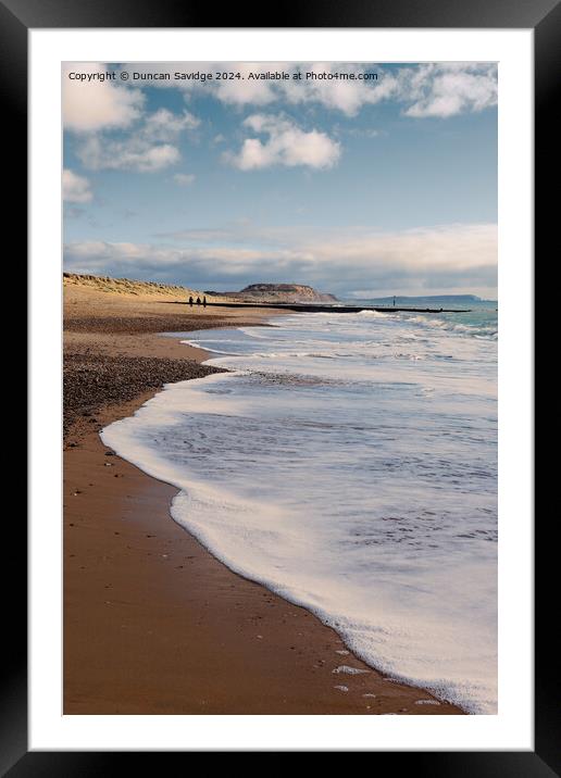 Southbourne Beach, Bournemouth Framed Mounted Print by Duncan Savidge