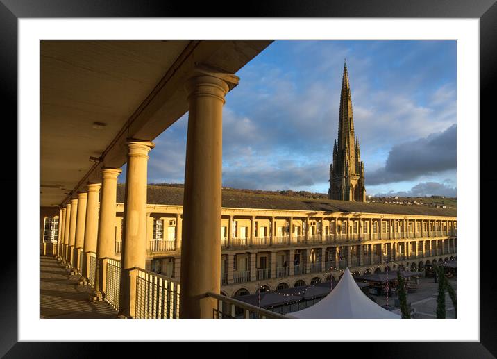The Piece Hall Halifax  Framed Mounted Print by Alison Chambers