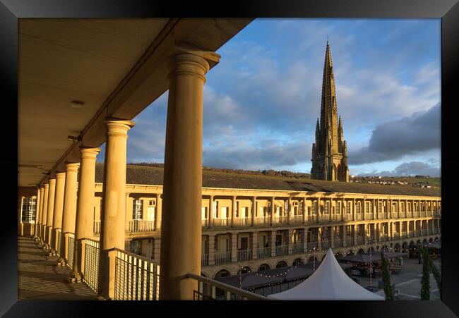The Piece Hall Halifax  Framed Print by Alison Chambers