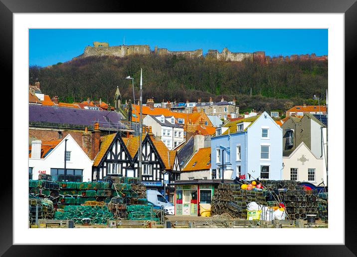 Scarborough Old Town Framed Mounted Print by Alison Chambers