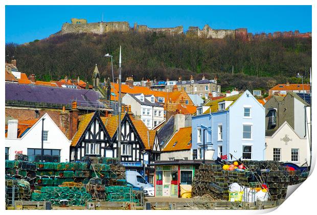 Scarborough Old Town Print by Alison Chambers