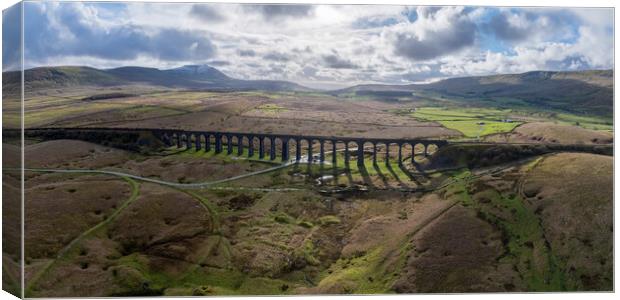 Ribblehead Viaduct Yorkshire Landscape Canvas Print by Apollo Aerial Photography